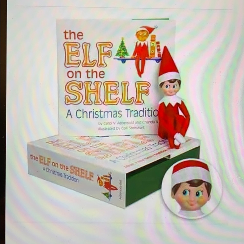 Elf on the Shelf, Boy elf and Christmas set.